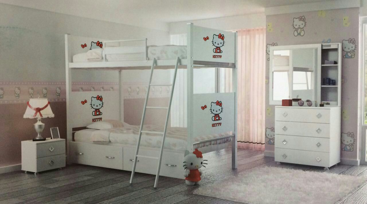 تختخواب دوطبقه مدل ساغر سایز 200 × 90 سانتی متر