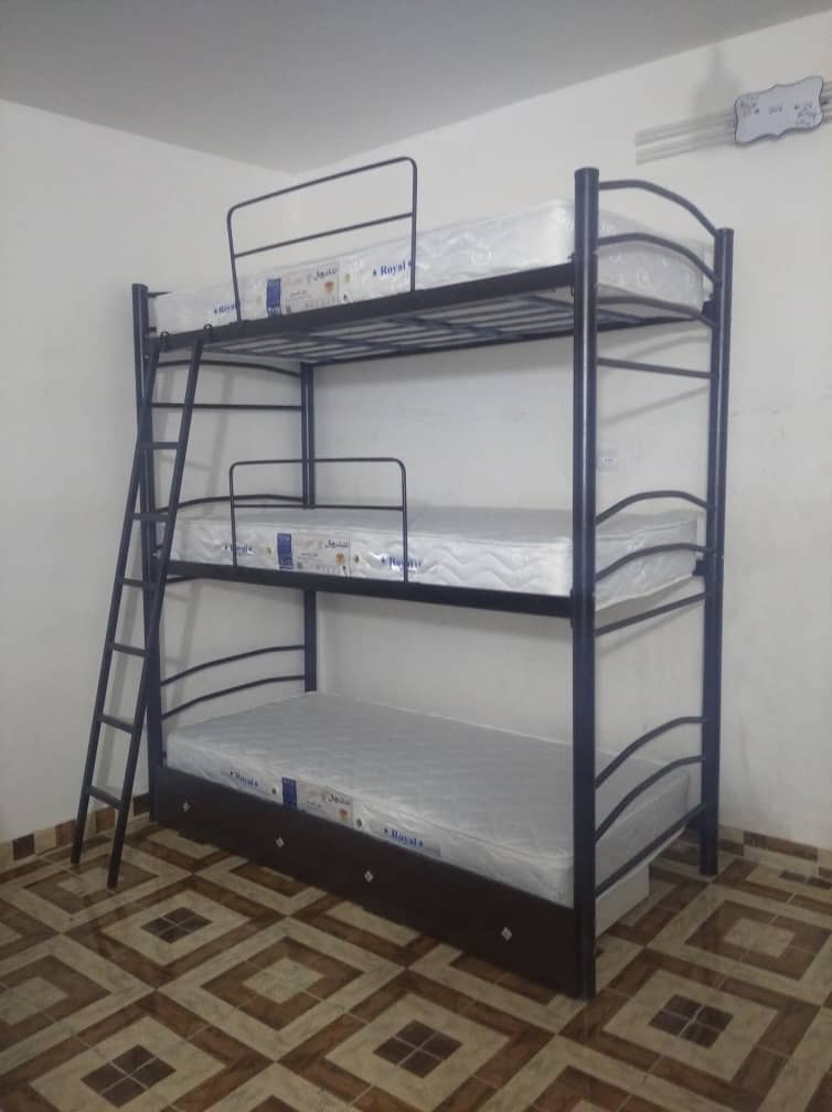 تختخواب سه طبقه مدل شادی سایز 200×90 سانتی متر