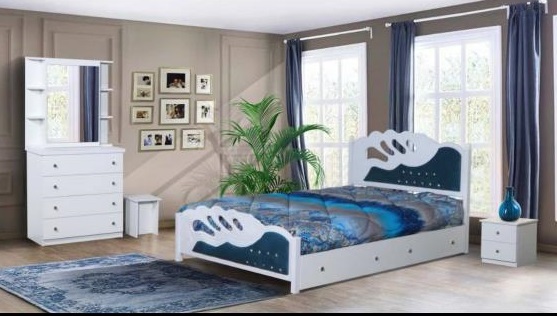 تخت خواب دونفره مدل لیلیوم 160*200 سانتی متر با قید چوب یا فلزی